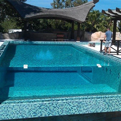 플렉시 유리 오버 풀